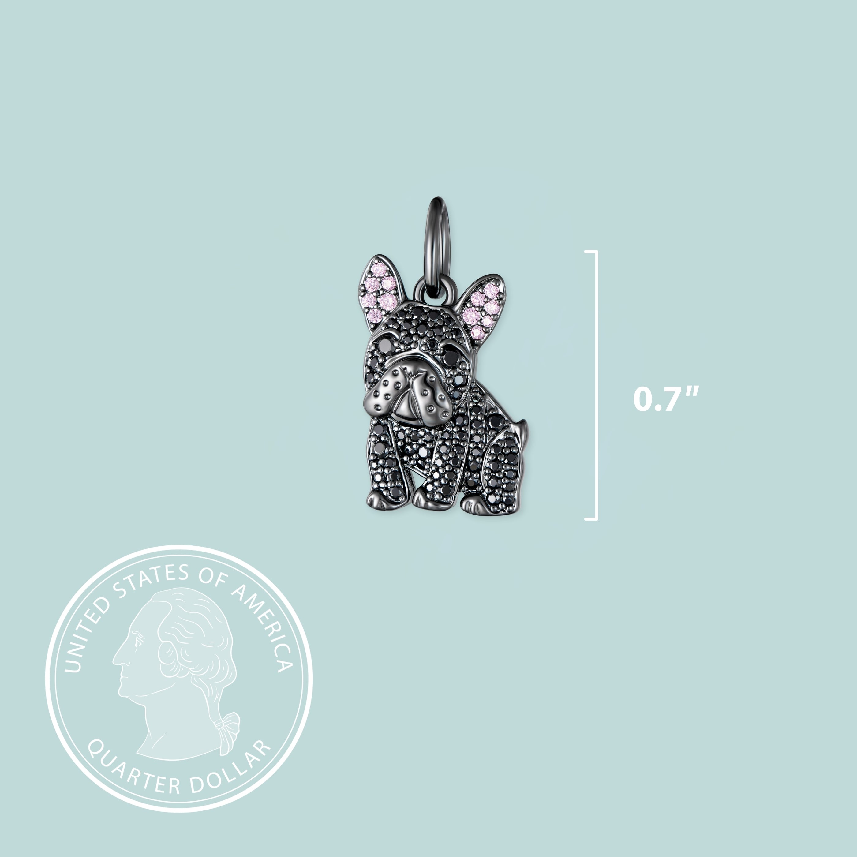 #color_Black Frenchie Charm