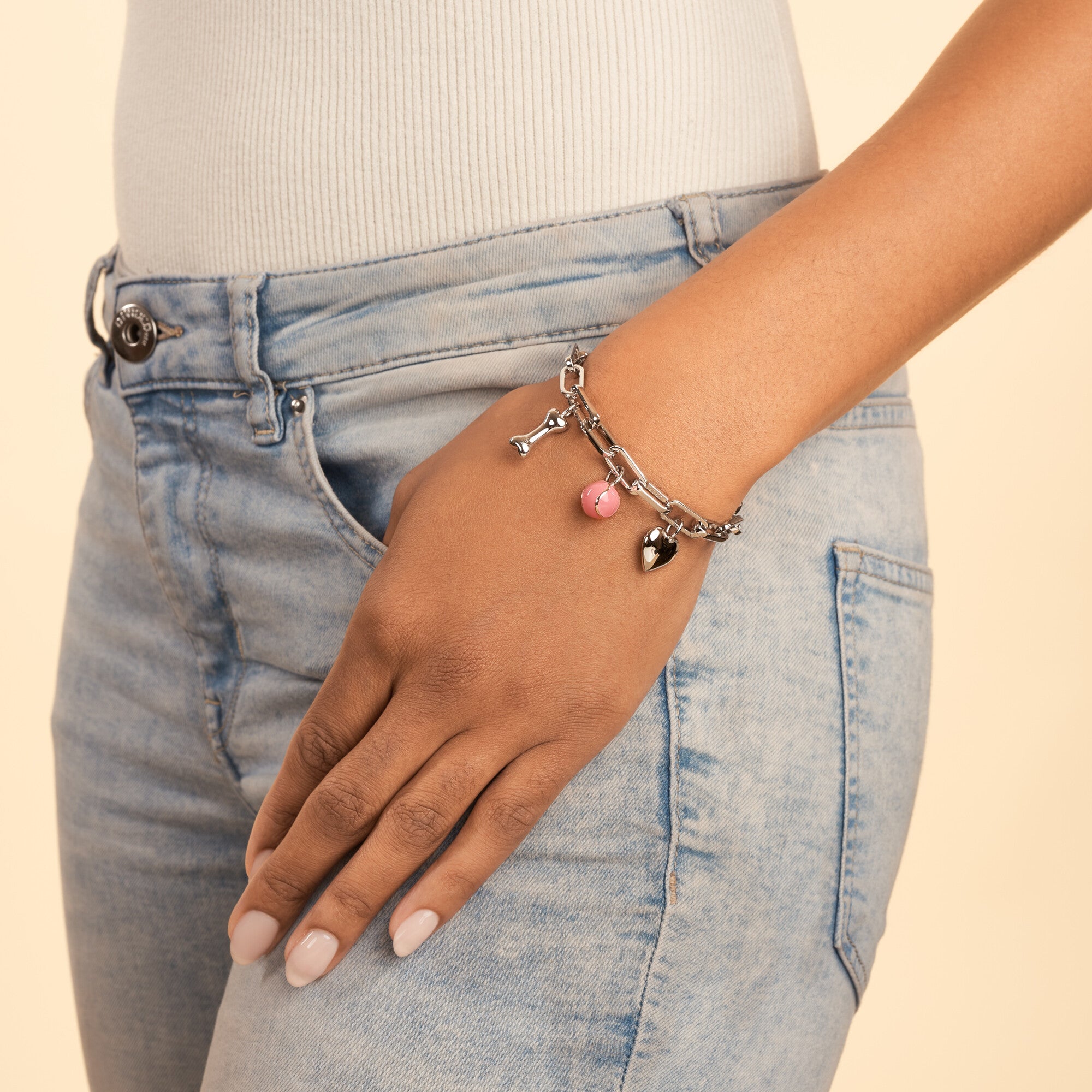 Tennis Ball Sterling Silver Charm