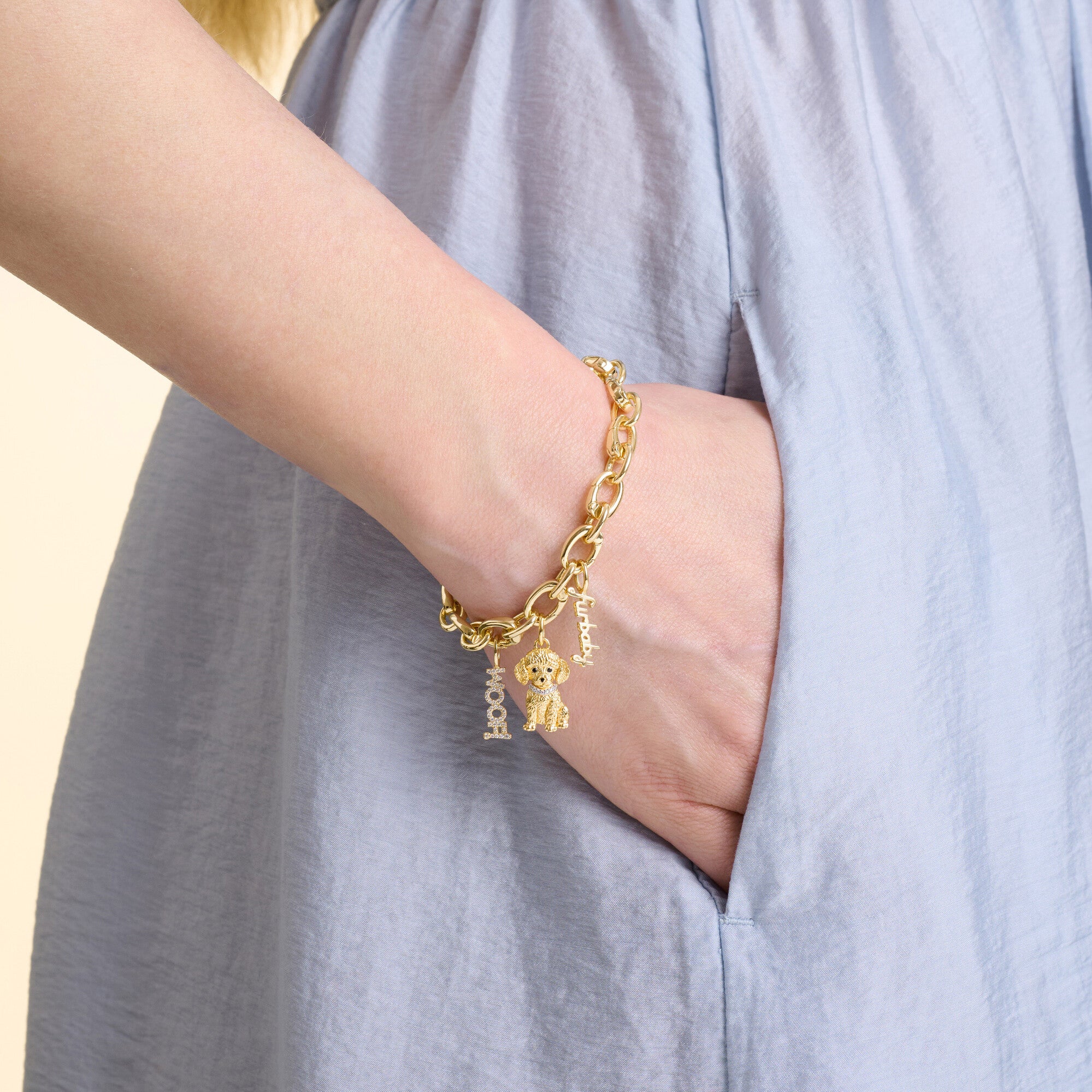 Poodle Sterling Silver Charm