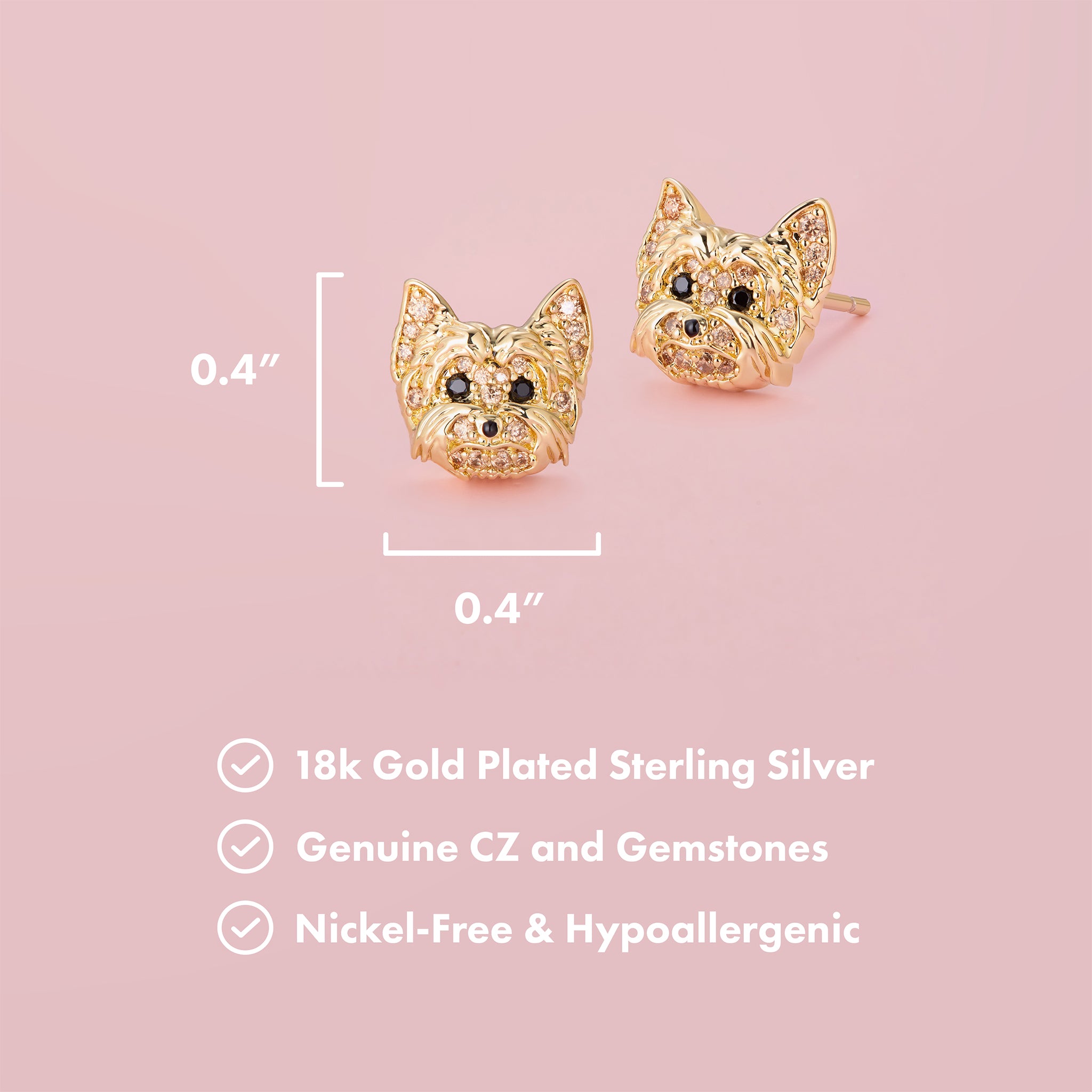 Yorkshire Sterling Silver Stud Earrings