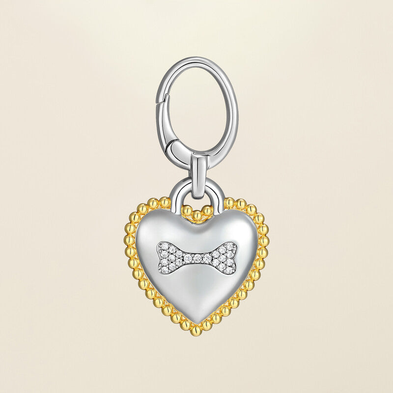 "Mommy & Me - Heart Bone" Pet Id Tag