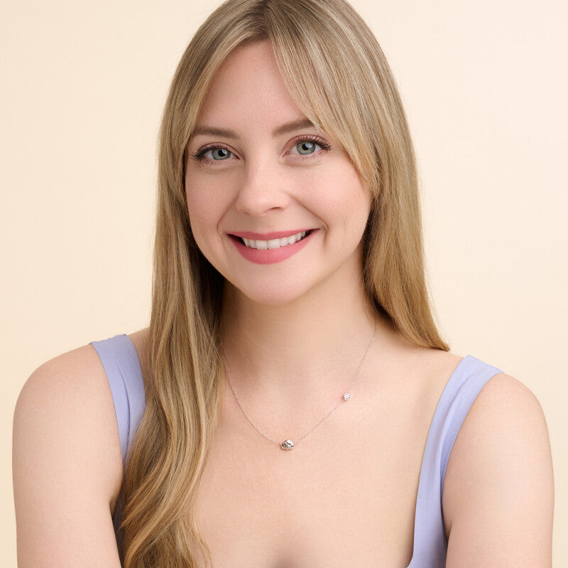 Shih Tzu Sterling Silver Station Necklace