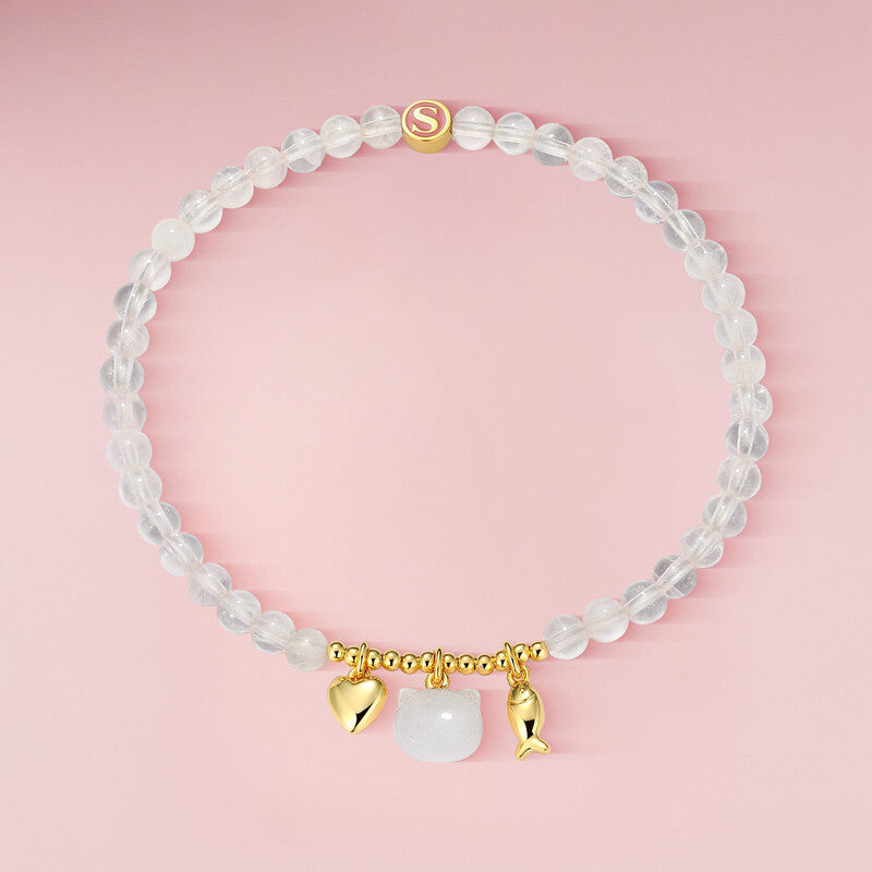 #color_Cat - White Quartzite & Rose Quartz