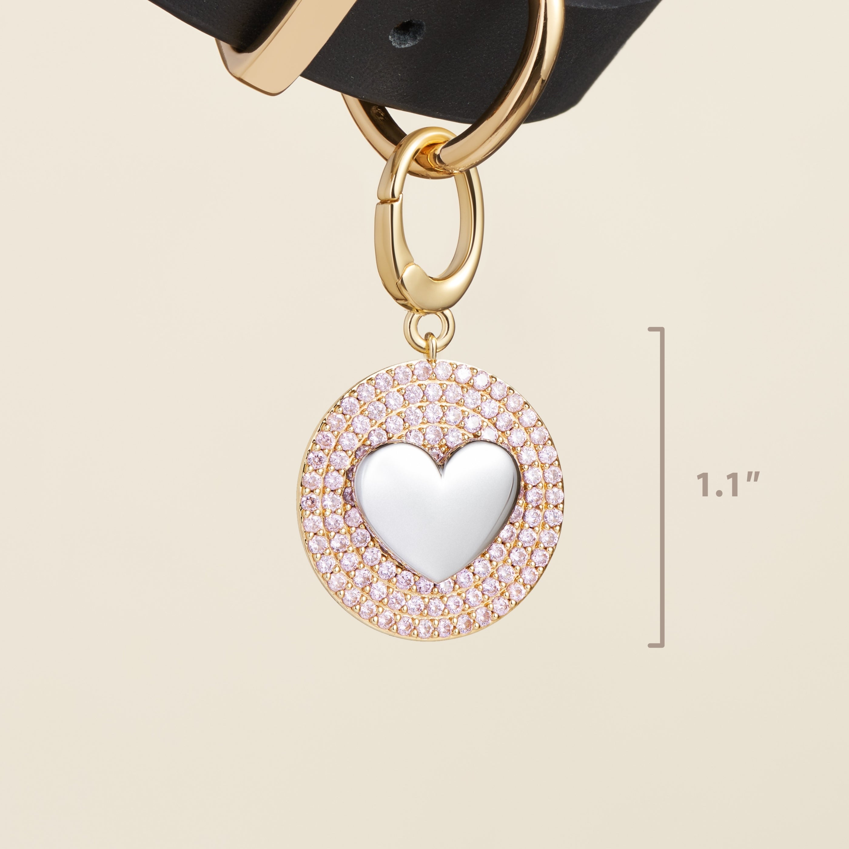Cushion Heart Pet Id Tag