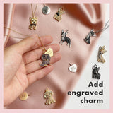Cavalier King Charles Sterling Silver Pendant Necklace