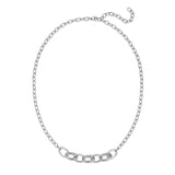 Carabiner Oval Charms Necklace