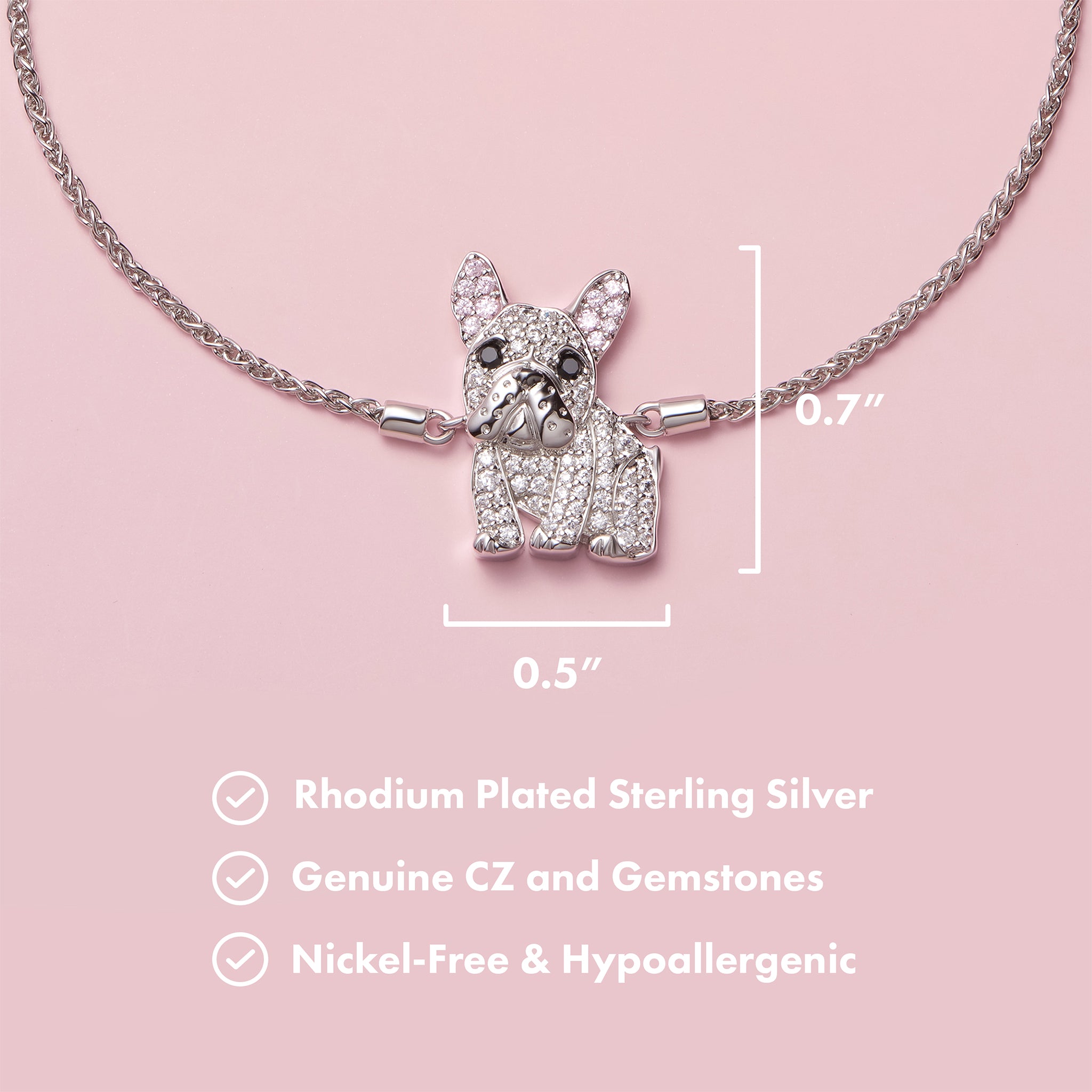 #color_White Frenchie Bracelet