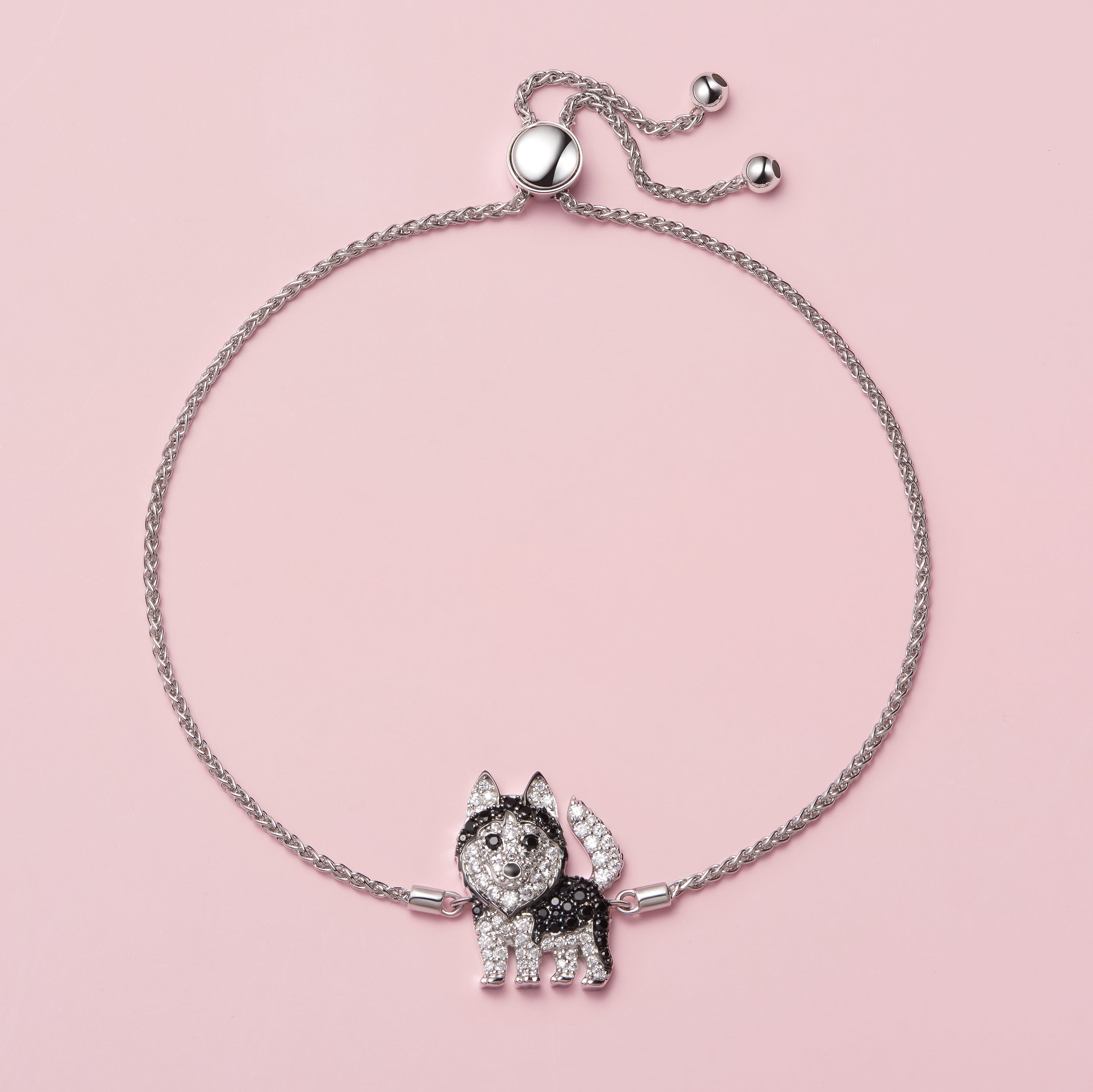 Husky Sterling Silver Bolo Bracelet