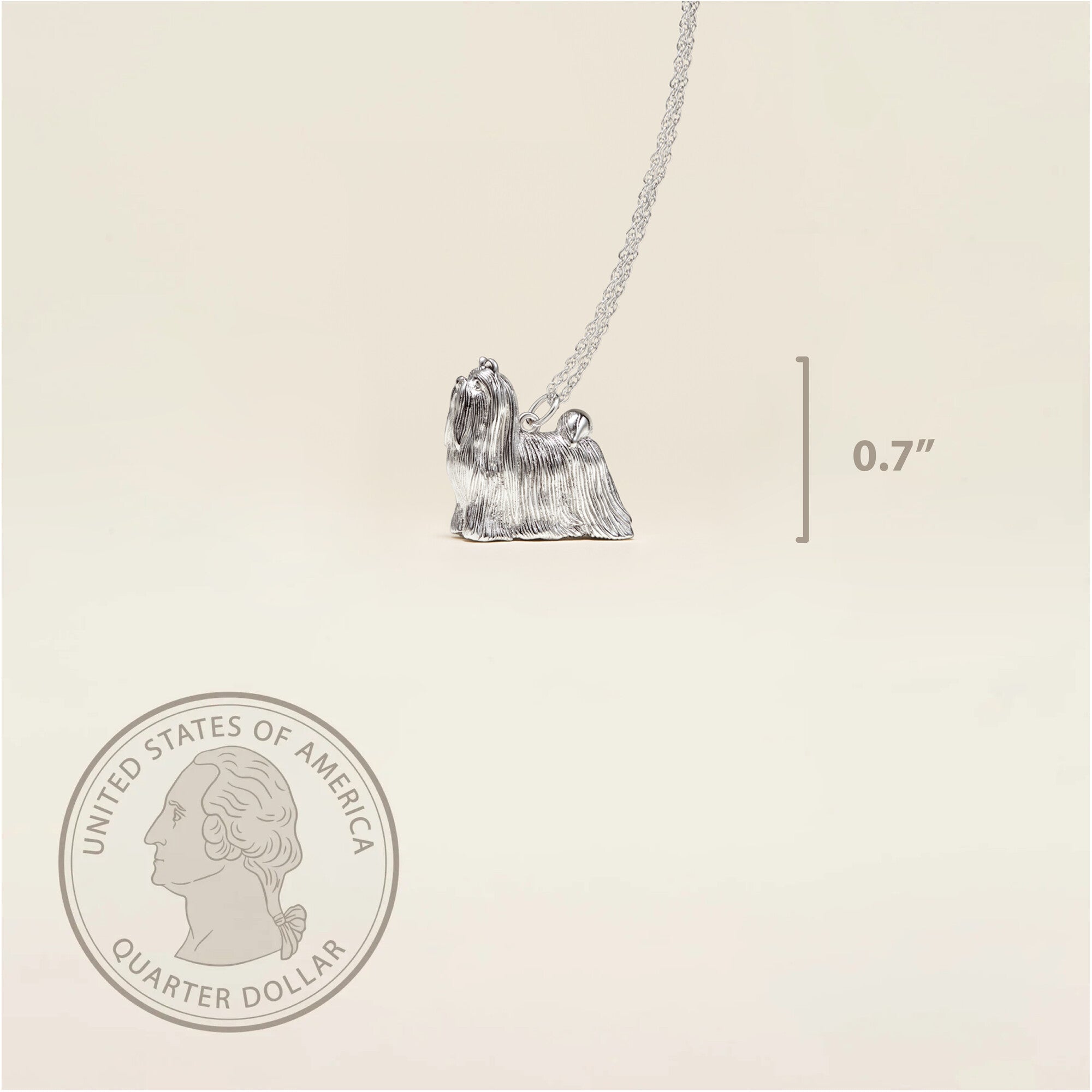 Maltese Sterling Silver Pendant Necklace
