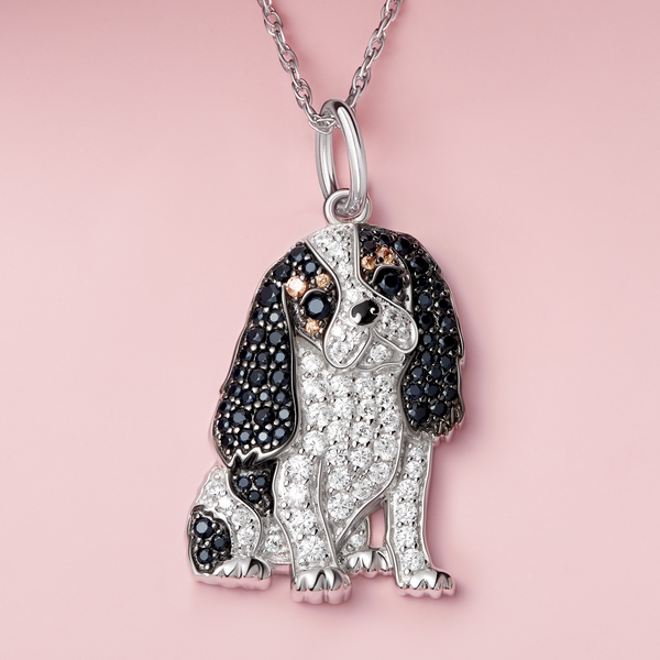 Cavalier King Charles Sterling Silver Pendant Necklace