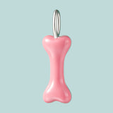 Pink Dogbone Sterling Silver Charm