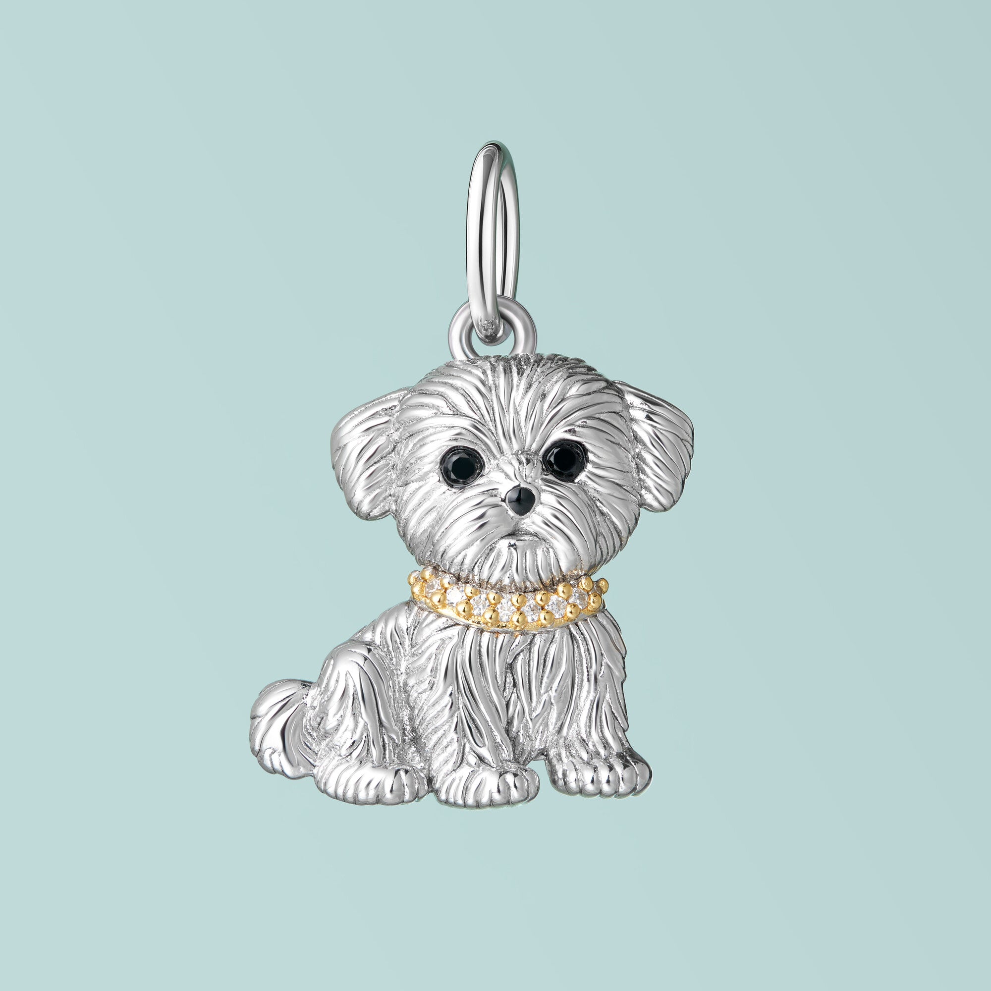Maltese Sterling Silver Charm