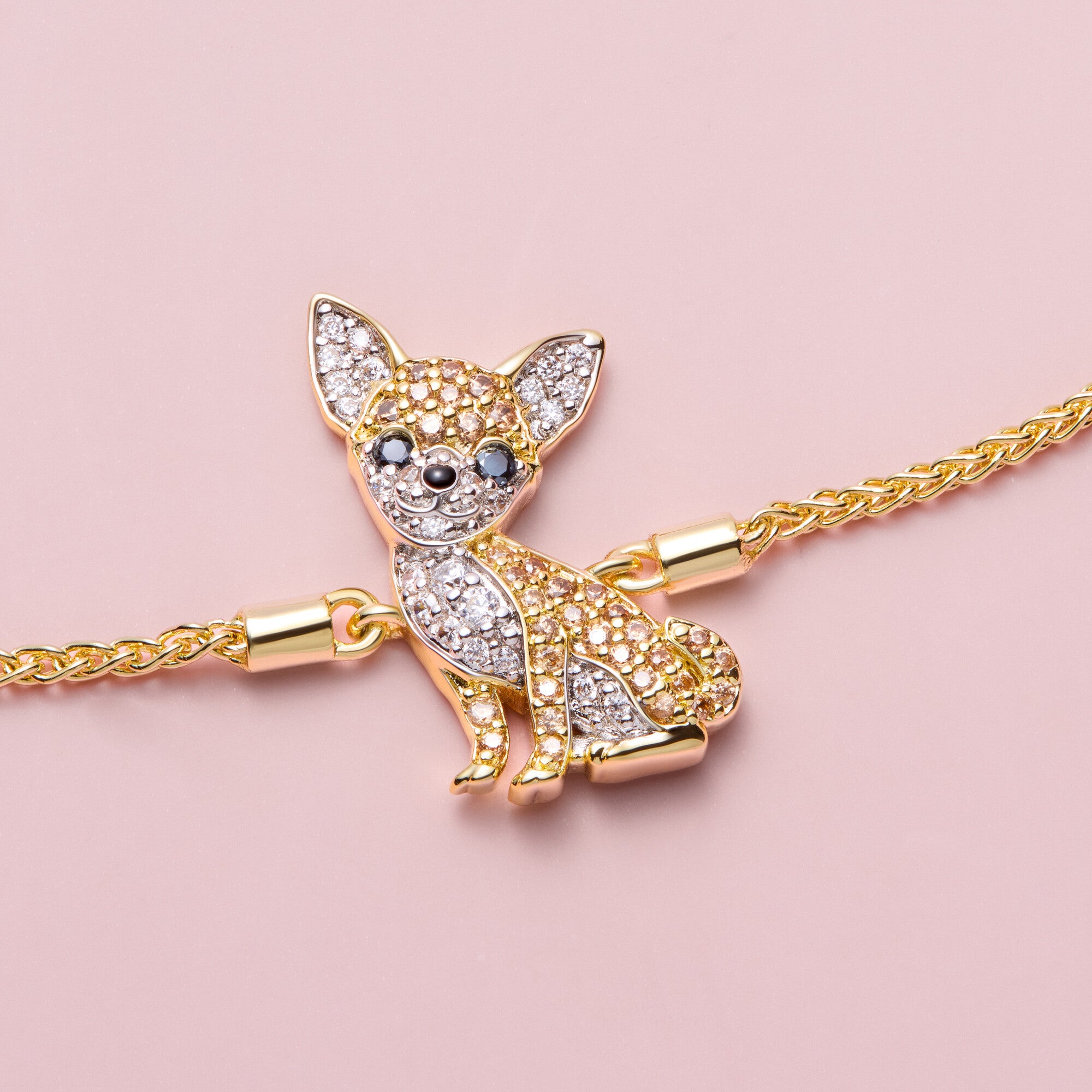 Chihuahua Sterling Silver Bolo Bracelet