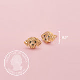 Labrador Retriever Sterling Silver Stud Earrings