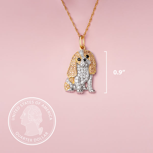 Cavalier King Charles Sterling Silver Pendant Necklace