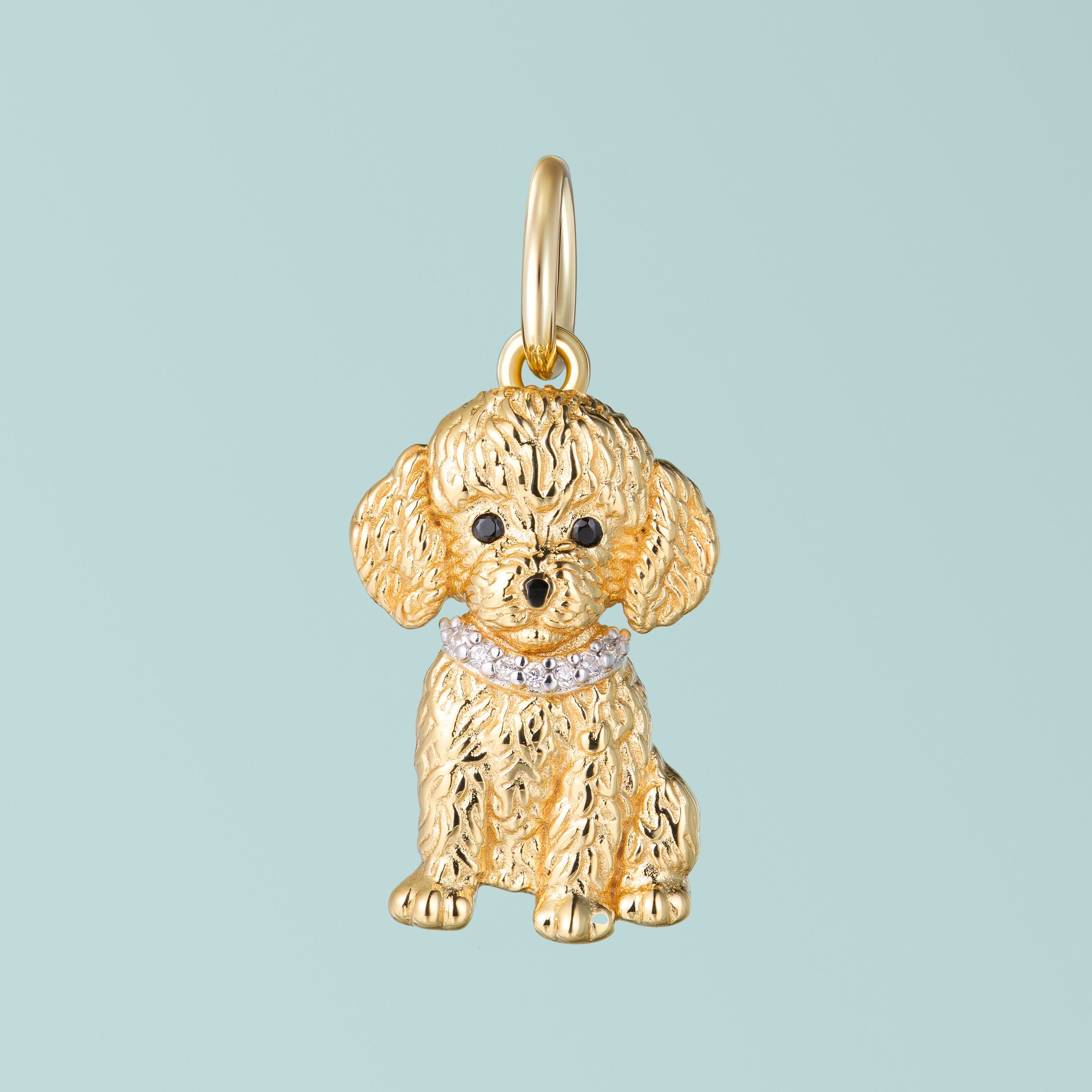 Poodle Sterling Silver Charm