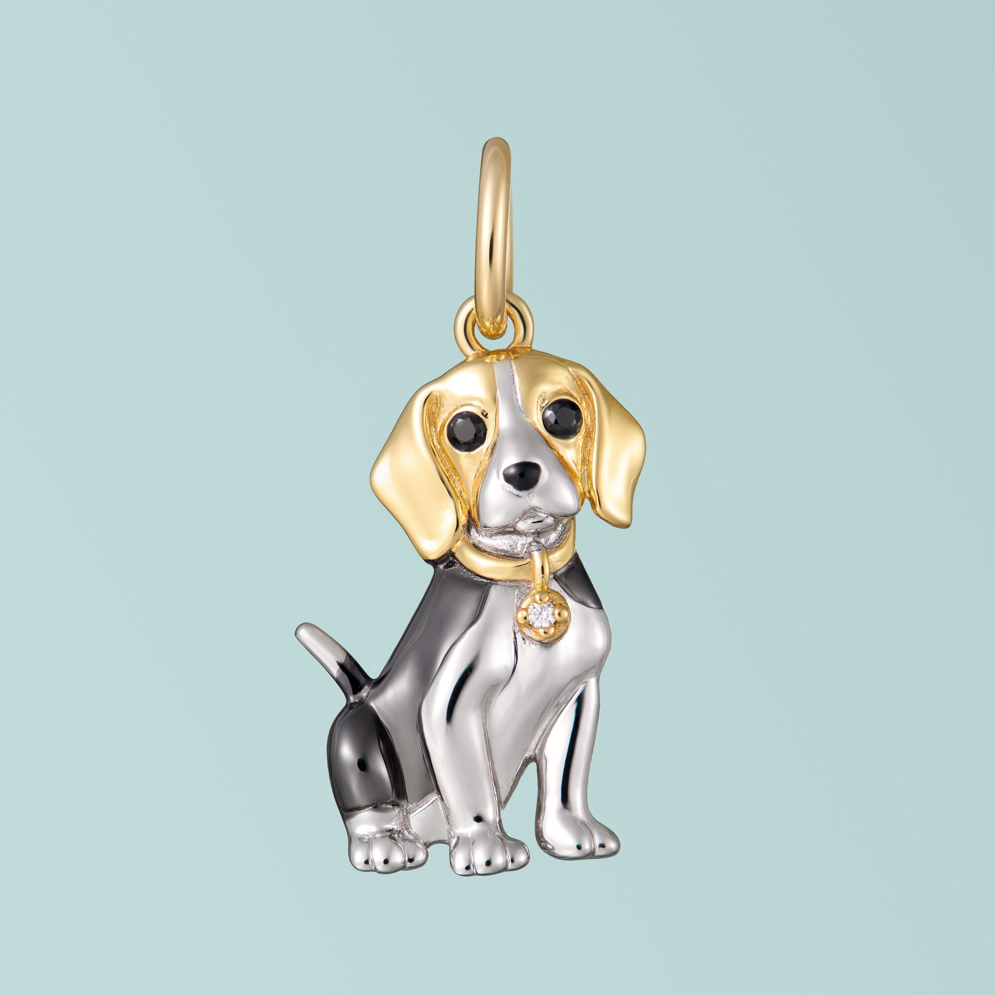 Beagle Sterling Silver Charm