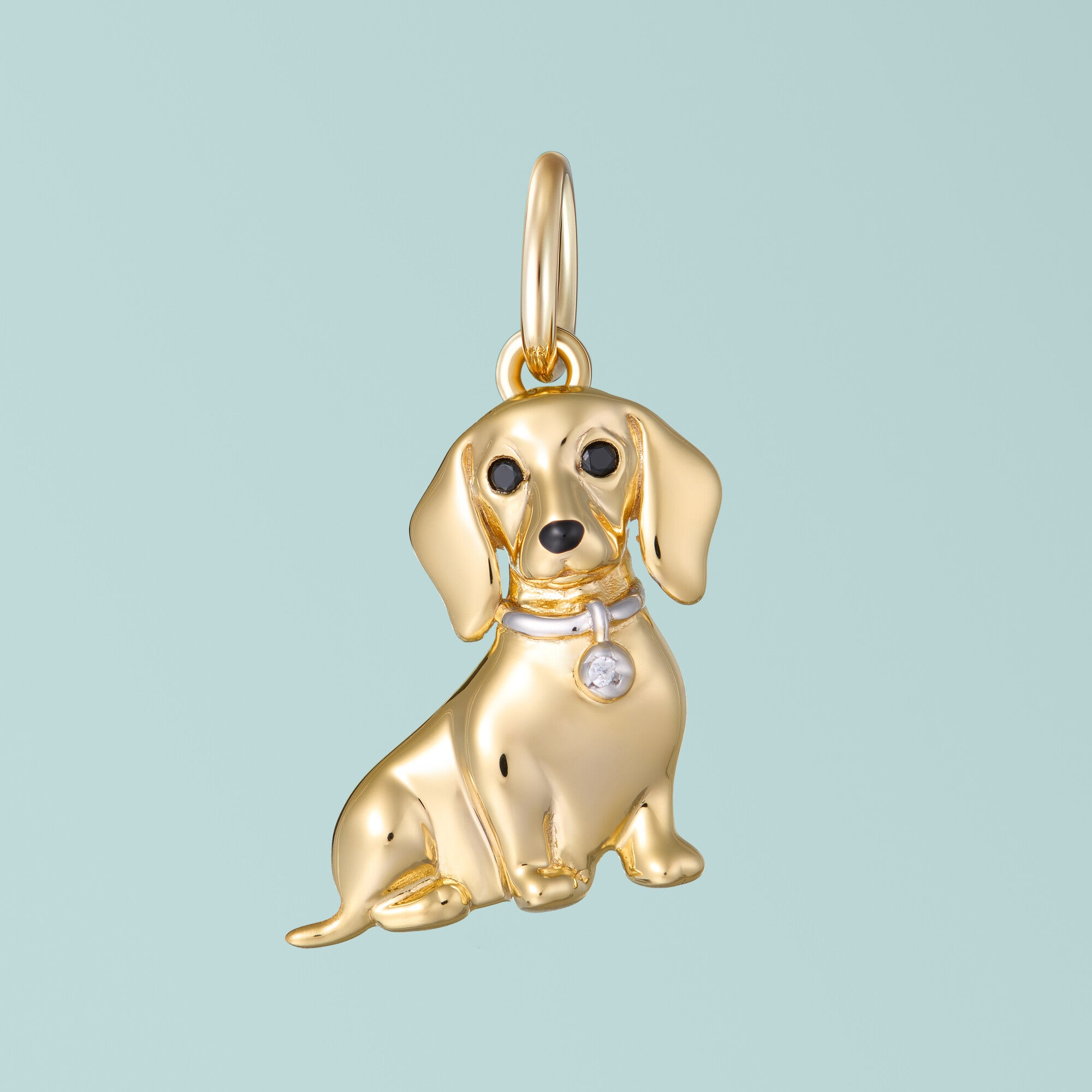 Dachshund Sterling Silver Charm