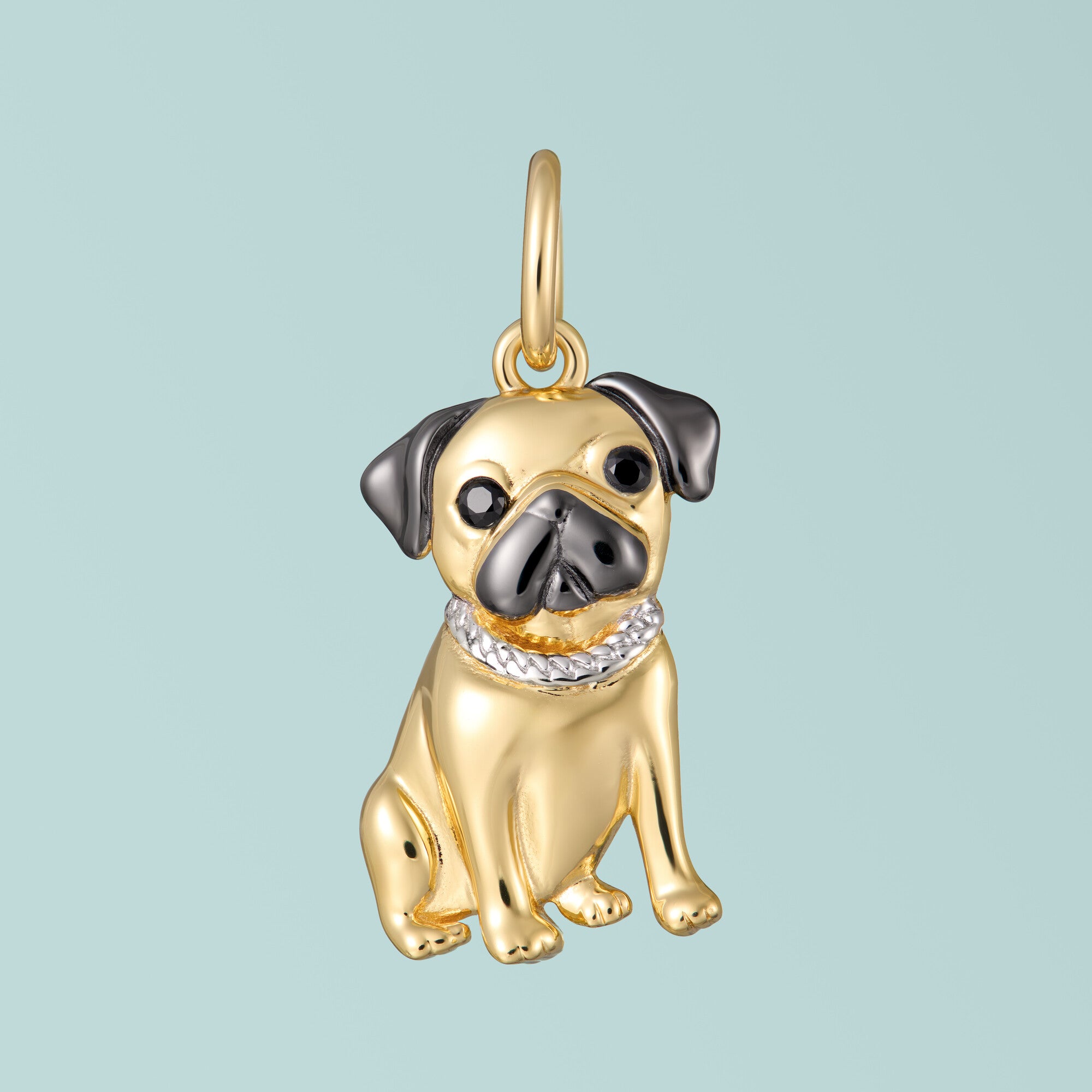 Pug Sterling Silver Charm