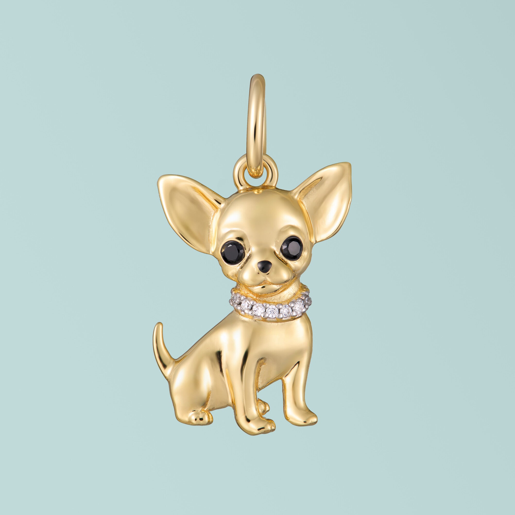 Chihuahua Sterling Silver Charm