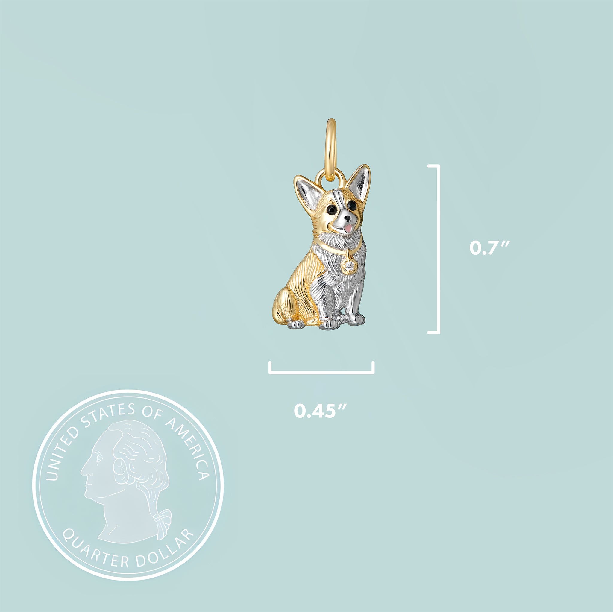 Corgi Sterling Silver Charm