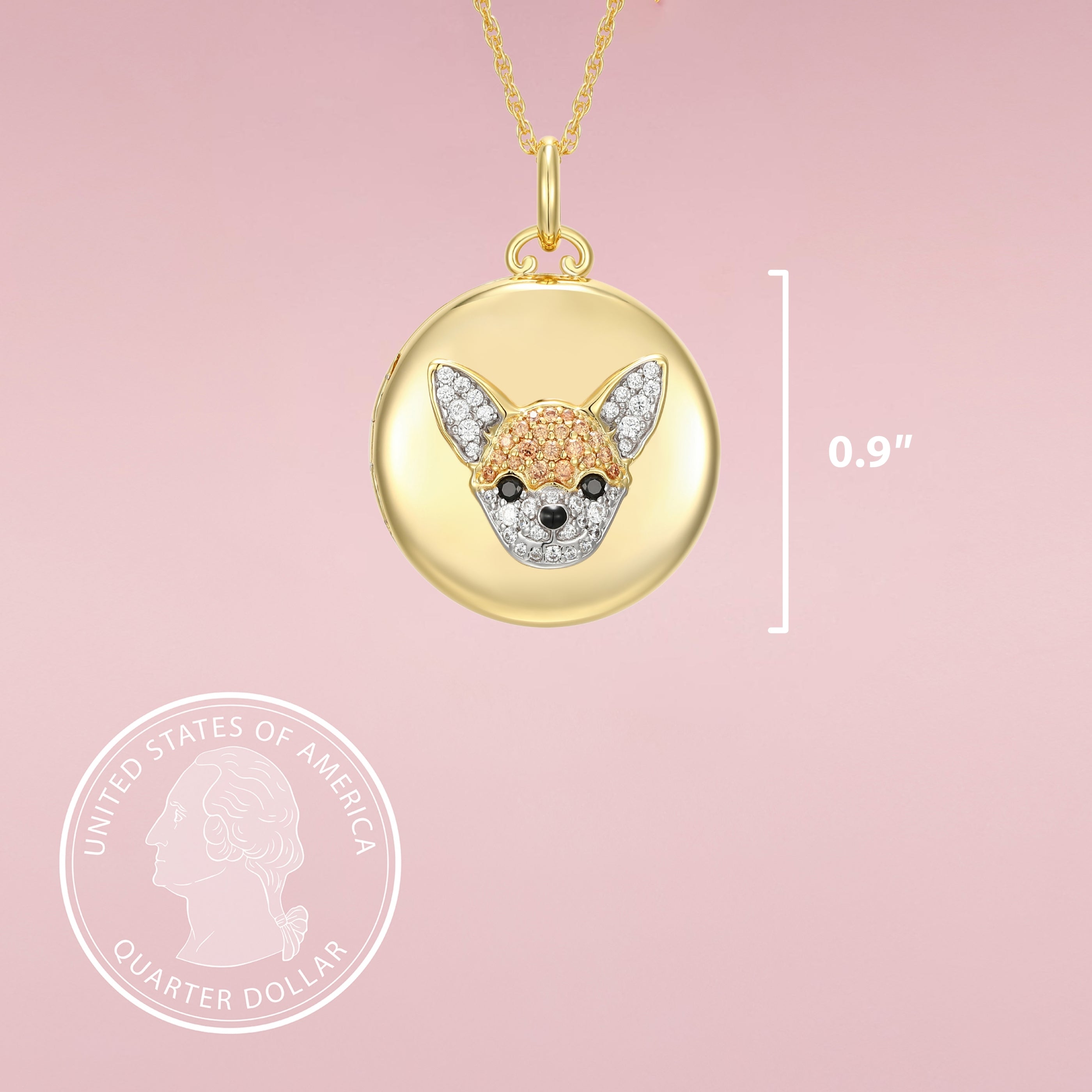 Chihuahua Sterling Silver Locket