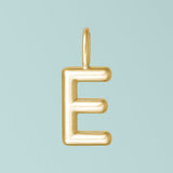 Gold Alphabet Sterling Silver Charms