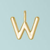 Gold Alphabet Sterling Silver Charms