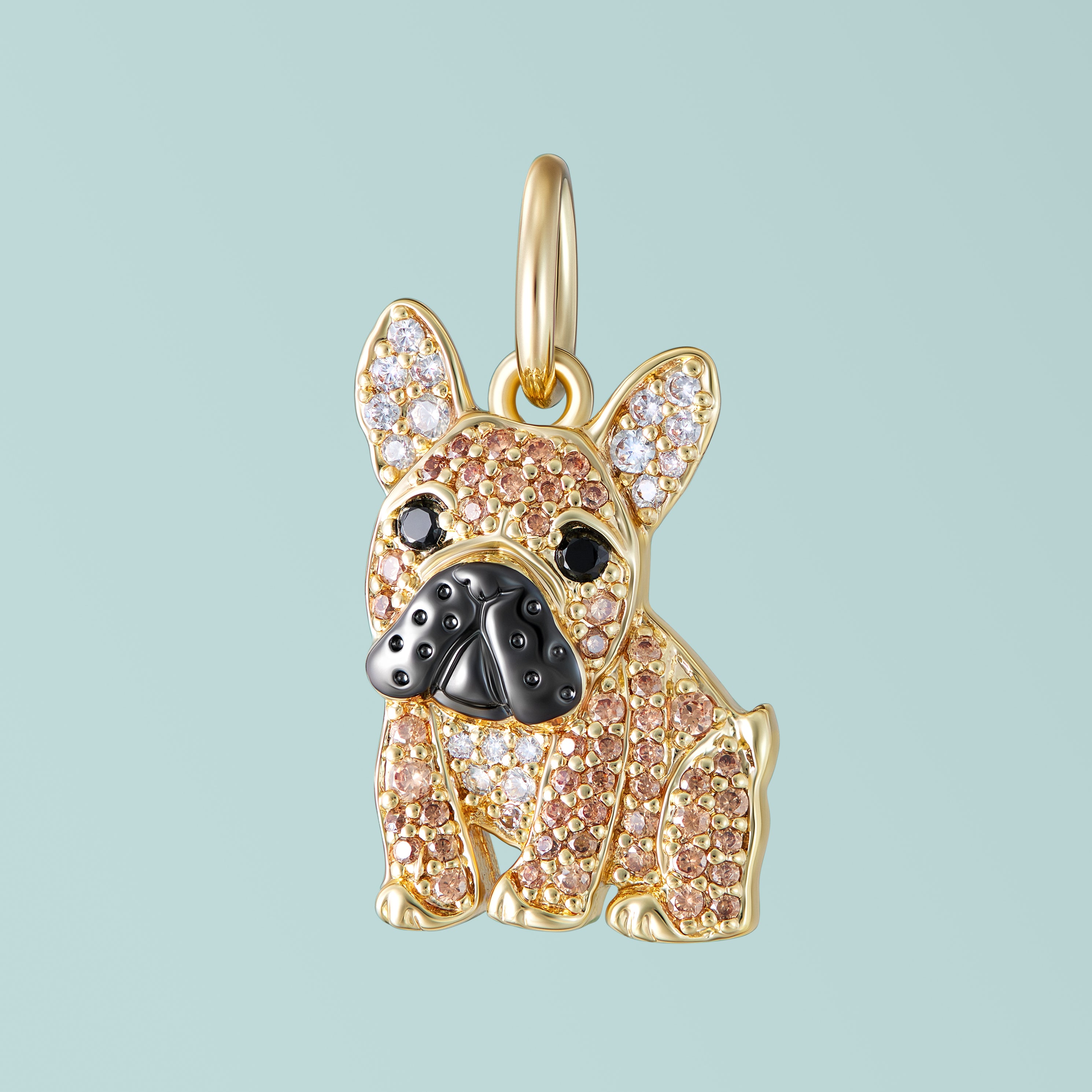 #color_Gold Frenchie Charm