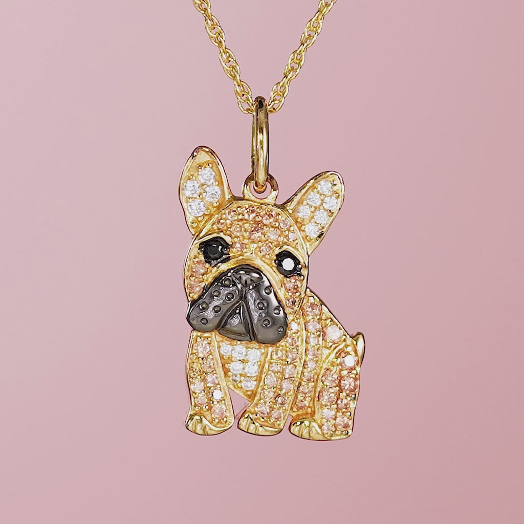 French Bulldog Collar Small Dog Necklace Snack Chain Teddy French Bulldog  Necklace Silver/Golden Pet Accessories Dog Accessories