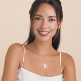Playful Kitten Sterling Silver Pendant Necklace