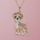 Boxer Sterling Silver Pendant Necklace
