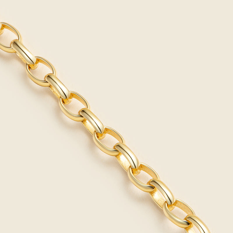 4mm Oval Rolo Chain 22"-24"