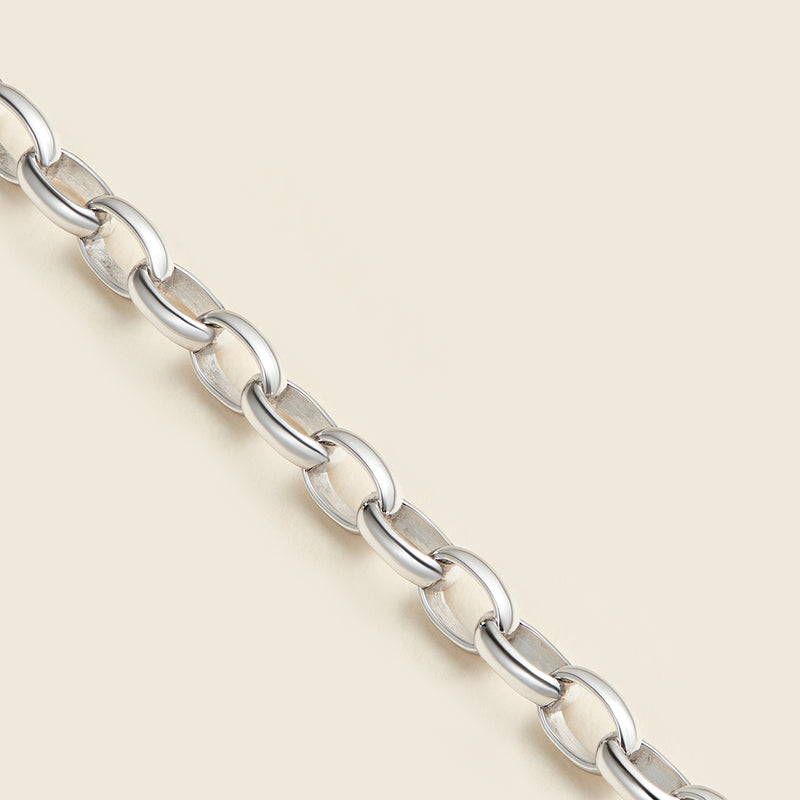 4mm Oval Rolo Chain 22"-24"