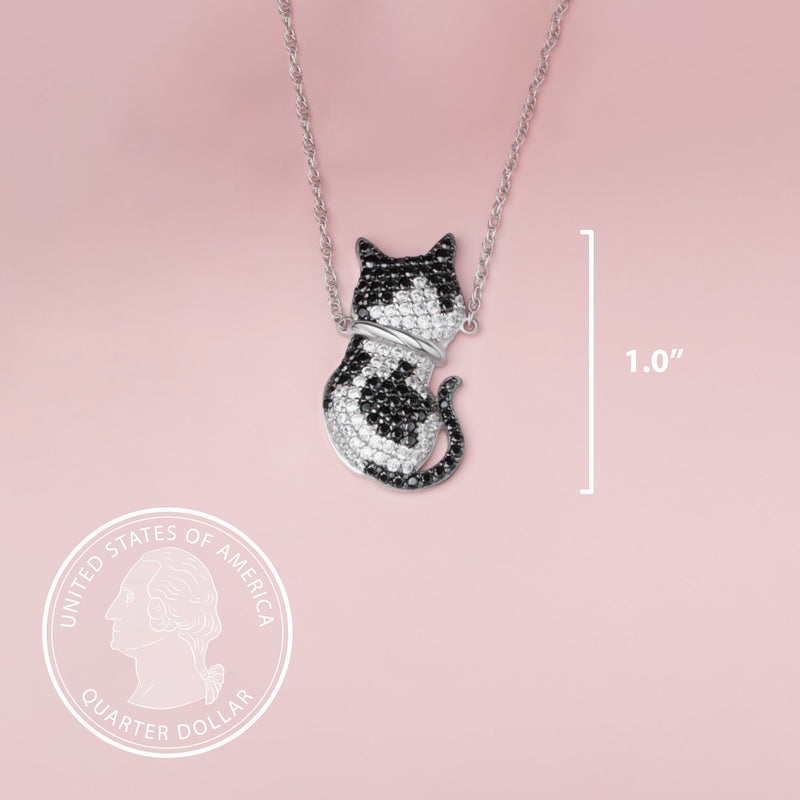 Cool Cat Sterling Silver Pendant Necklace