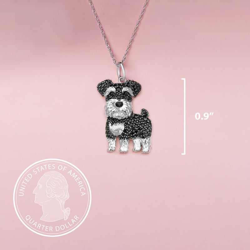 Miniature sales schnauzer necklace