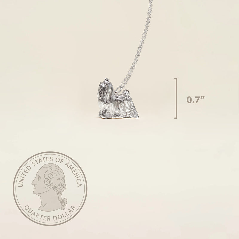 Maltese Sterling Silver Pendant Necklace